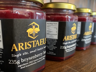 Aristaeus 2022 boysenberry honey 235g