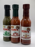 Orcona "Hotbox" chilli sauce selection